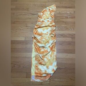 SHEIN Vibrant Orange and Yellow Dress